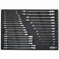 Wiha 30392 Ratcheting Wrench Tray Set, SAE/metric, 31-piece-