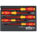 Wiha 32081 Insulated Screwdriver Tray Set, 1000 v, 5-Piece-