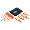 Wiha 32986 Insulated Pliers and Screwdriver Set, 11 pieces, 1000 V-