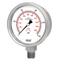 WIKA 233.54 Pressure Gauge, 0/160 psi/kpa, 4&amp;quot; dial, &amp;frac12;&amp;quot; NPT lower mount, SS housing-