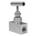 Winters NVA6022N Straight Body Carbon Steel NACE Tip Needle Valve, 0.75&quot; female to 0.5&quot; female NPT, 10,000 psi-