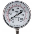 Winters PAM1818 Ammonia Gauge, 3.5&amp;quot; Dial, 30&amp;quot;/0/300 PSI/F, 1/4&amp;quot; NPT Bottom-