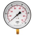 Winters PCT323 Contractor Gauge, 4.5&amp;quot; Dial, 0-100 PSI/KPA, 1/4&amp;quot; Bottom-