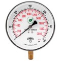 Winters PCT326LF Lead Free Contractor Gauge, 4.5" Dial, 0/300 PSI/KPA, 1/4" NPT LM-