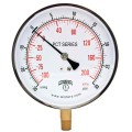 Winters PCT329 Contractor Gauge, 4.5&amp;quot; dial, 30-0-30 psi/kPa, 1/4&amp;quot; bottom-