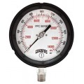 Winters PPC5472 Process Gauge, 0-2000 psi/kPa, 1/2&amp;quot; NPT Back Connection-