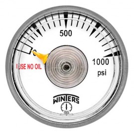 Winters PSP1250100 Spiral Tube Gauge, 0/100 PSI, 1.25" Dial, 1/8" NPT-