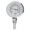 Winters TBT161 HVAC Bi-Metal Thermometer, 0 to 120&amp;deg;F, &amp;frac12; NPT-