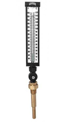 Winters TIM105ALF Industrial 9&amp;quot; Lead-Free Thermometer, 3.5&amp;quot; Aluminum Case, 30 to 300&amp;deg;F (0 to 150&amp;deg;C)-