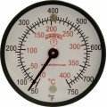 Winters TMT7409 Surface Magnetic Thermometer, 50 to 750&amp;deg;F (10 to 400&amp;deg;C)-