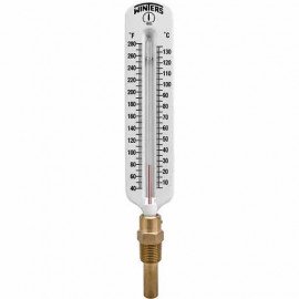 Winters TSW172 Hot Water Thermometer, 8&amp;quot; Scale, 40 to 280&amp;deg;F (5 to 135&amp;deg;C), Straight-