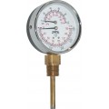 Winters TTD409 Tridicator, 0 to 100 psi/kPa, &amp;frac12;&amp;quot; NPT bottom-