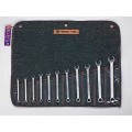Wright Tool 750 Combination Wrench Set, 12-Point metric, 11-Piece-