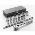Wright Tool A41 Socket Set, 1/2&amp;quot; drive, 16-piece-