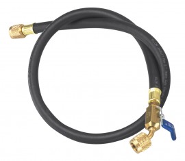 Yellow Jacket 15112 HCA-144 12′ Heavy Duty Hose with HCA straight x angle, PLUS II&amp;trade;, 1/4&amp;quot;-