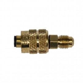 Yellow Jacket 19185 Quick Coupler, Left hand ACME x 1/4&amp;quot; Male Flare for R-1234yf cylinders-