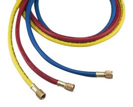 Yellow Jacket 20448 BSA-48 48&amp;quot; Yellow Charging Hose, 1/4&amp;quot; straight x 1/4&amp;quot; 45&amp;deg;, PLUS II&amp;trade; “B”-
