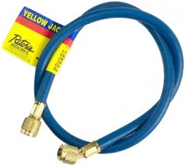 Yellow Jacket 21224 HAV-24 24&amp;quot; Blue Charging Hose, HAV standard fitting, PLUS II&amp;trade; 1/4&amp;quot;-