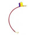 Yellow Jacket 21710 HAV-120 10' Red Charging Hose, HAV standard fitting, PLUS II&amp;trade; 1/4&amp;quot;-