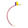 Yellow Jacket 21710 HAV-120 10' Red Charging Hose, HAV standard fitting, PLUS II&amp;trade; 1/4&amp;quot;-