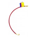 Yellow Jacket 21725 HAV-300 25' Red Charging Hose, HAV standard fitting, PLUS II&amp;trade; 1/4&amp;quot;-