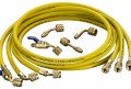 Yellow Jacket 25158 HAVBV-696 58&#039; Yellow Hose with FlexFlow valve, PLUS II&amp;trade; 1/4&amp;quot;-