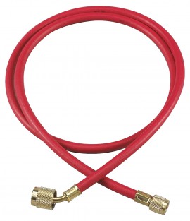 Yellow Jacket 25648 HAVBV-48 48&amp;quot; Red Hose with FlexFlow valve, PLUS II&amp;trade; 1/4&amp;quot;-
