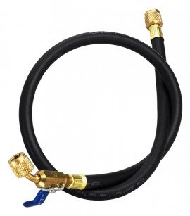 Yellow Jacket 25896 HCABV-96 96&amp;quot; Heavy Duty Hose with FlexFlow, PLUS II&amp;trade; 1/4&amp;quot;-