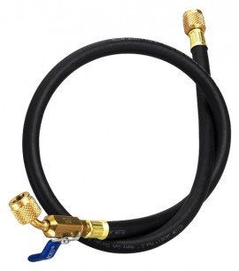 Yellow Jacket 25910 HCABV-120 10&#039; Heavy Duty Hose with FlexFlow, PLUS II&amp;trade; 1/4&amp;quot;-