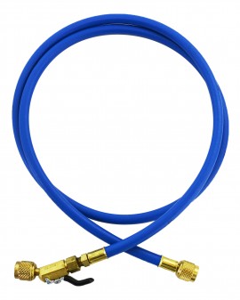 Yellow Jacket 29236 Plus II&amp;trade; Hose with 1/4&amp;quot; compact ball valve fittings, 36&amp;quot;, blue-