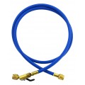 Yellow Jacket 29350 Plus II&amp;trade; Hose with 1/4&amp;quot; compact ball valve fittings, 50', blue-
