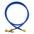Yellow Jacket 29399 Plus II&amp;trade; Hose with 1/4&amp;quot; compact ball valve fittings, 100', blue-