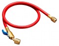 Yellow Jacket 29660 Plus II&amp;trade; Hose with 1/4&amp;quot; compact ball valve fittings, 60&amp;quot;, red-