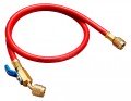 Yellow Jacket 29710 Plus II&amp;trade; Hose with 1/4&amp;quot; compact ball valve fittings, 10', red-