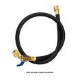 Yellow Jacket 29872 Plus II&amp;trade; Heavy-Duty Hose with 1/4&amp;quot; ball valve fittings, 72&amp;quot;-