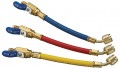 Yellow Jacket 29980 1/4&amp;quot; Ball Valve Adapter Hose Extensions, 9&amp;quot;, RYB, 3 Pack-