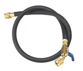 Yellow Jacket 29999 Plus II&amp;trade; Heavy-Duty Hose with 1/4&amp;quot; ball valve fittings, 100&#039;-