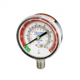 Yellow Jacket 40201 2-1/2&amp;quot; ammonia gauge with twist-on polycarbonate crystal, 30-0-400 psi, &amp;deg;F-