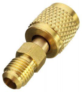 Yellow Jacket 40801 R-410A Adapter Kit, 1/4 To 5/16&amp;quot; service fitting-