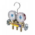 Yellow Jacket 41346 2-Valve Series 41 Test/Charging Automotive Manifold, R134a Refrigerant Gauges, Couplers and Carrying Case (60&amp;quot; PLUS II Hose)-