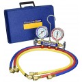 Yellow Jacket 41507 2-Valve Series 41 Test/Charging Manifold, (MPa) R32/410A Refrigerants, 60&amp;quot; hoses-