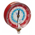 Yellow Jacket 49051 Manifold Gauge, 2-1/2&amp;quot;, red pressure, 0 to 500 psi, R-134a/404A/507 (&amp;deg;F)-