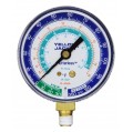 Yellow Jacket 49064 Heavy Duty Brass Manifold Gauge, 2 1/2&amp;quot; gauge, blue compound, bar &amp; psi, R-134a/404A/407C, &amp;deg;C-