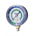 Yellow Jacket 49104 Dry Manifold Gauge, R-12/R-22/R-134a, 3-1/8&amp;quot; blue compound, &amp;deg;F-