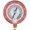 Yellow Jacket 49107 Dry Manifold Gauge, 3-1/8&amp;quot;, red pressure, KPa/psi, R22/134a/404A, &amp;deg;C-