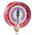 Yellow Jacket 49149 Dry Manifold Gauge, 3-1/8&amp;quot;, red pressure, bar/psi, R-600a/600/290, &amp;deg;C-