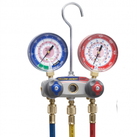 Yellow Jacket 49867 Titan 2-Valve Aluminum Manifold with 60" Hoses-