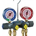 Yellow Jacket 49937 TITAN&amp;reg; 4-Valve Test and Charging Manifold only, R134a/404A/407C, HAV60-