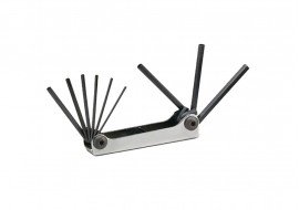 Yellow Jacket 60700 Folding Hex Key Set, 8 pieces-