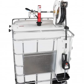 ZeeLine ZE1700PK-IBC-500 Pneumatic Oil Pump Kit with Hose Reel and Preset Meter, 3:1 Ratio, 6.6 GPM-